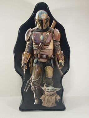 The Mandalorian & Grogu Decorative Tin - Metallic Armor Print